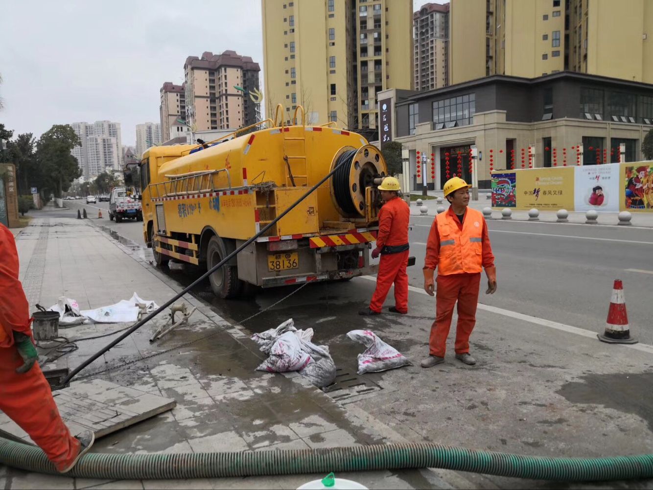 殷都排污管道清淤-管道清洗